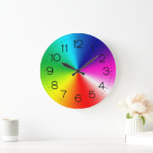 Rainbow Große Wanduhr (Zuhause)