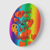 Rainbow Große Wanduhr (Winkel)