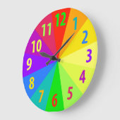 Rainbow Große Wanduhr (Winkel)
