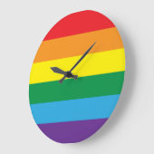 Rainbow Große Wanduhr (Winkel)