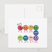 Rainbow Grub. Postkarte (Vorne/Hinten)