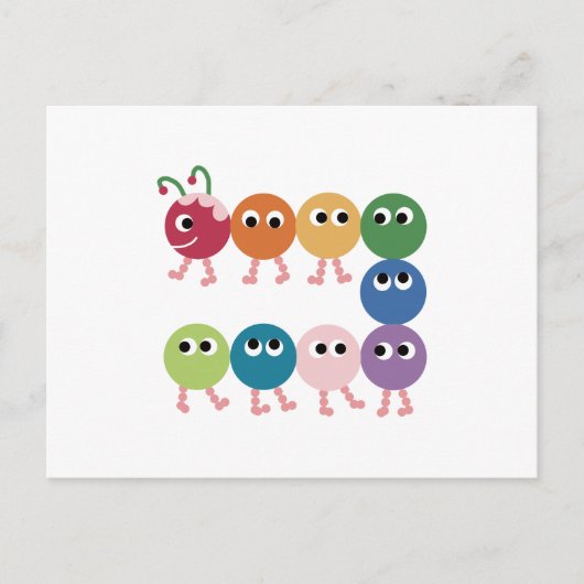 Rainbow Grub. Postkarte (Vorderseite)