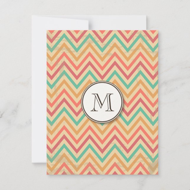 Rainbow Grunge Zigzag Chevrons (Vorderseite)