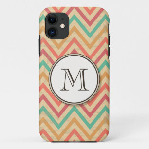 Rainbow Grunge Zigzag Chevrons Case-Mate iPhone Hülle