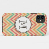Rainbow Grunge Zigzag Chevrons Case-Mate iPhone Hülle (Rückseite (Horizontal))
