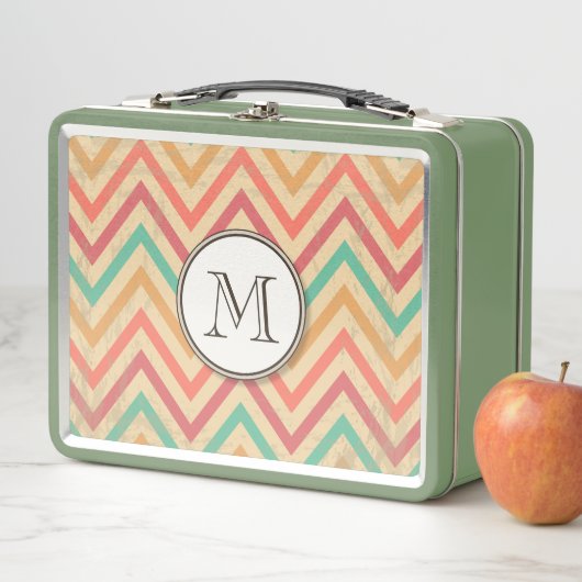 Rainbow Grunge Zigzag Chevrons Lunch Box (Beispiel)