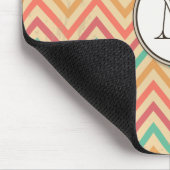 Rainbow Grunge Zigzag Chevrons Mousepad (Ecke)