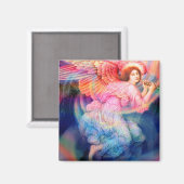 Rainbow Guardian Angel Magnet (Vorderseite/Rückseite)