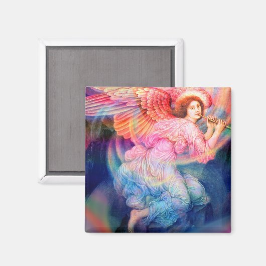 Rainbow Guardian Angel Magnet (Vorderseite/Rückseite)