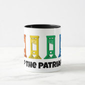 Rainbow Guillotine Chop The Patriarchy Tasse (Zentrum)