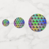 Rainbow Guinea Pigtern Pattern, Birthday Confetti Konfetti (Rückseiten)