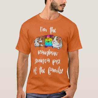 Rainbow-Guinea-Schweinchen der Familie LGBTQ Farbi T-Shirt