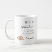 Rainbow Guitar Music Teacher Apprecift Geschenk Kaffeetasse (Links)