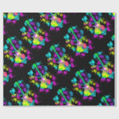 Rainbow Guitar Music Themed Geschenkpapier (Flach)