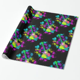 Rainbow Guitar Music Themed Geschenkpapier