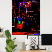 Rainbow Guitar Poster (Heimbüro)