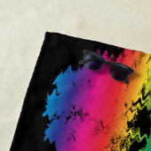 Rainbow Guitar Scene - Signature Strandtuch (Beispiel)