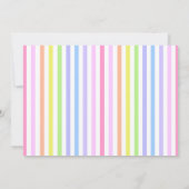 Rainbow Gumball-Party Einladung (Rückseite)