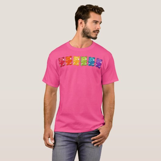 Rainbow Gummy Bears T-Shirt (Vorne ganz)