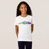 Rainbow Gymnastics - Black T-Shirt (Vorne ganz)