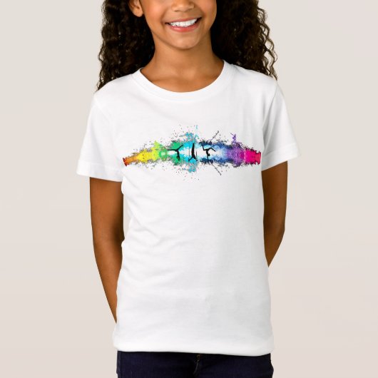 Rainbow Gymnastics - Black T-Shirt (Vorderseite)