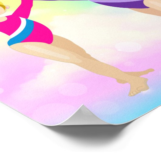 RAINBOW GYMNASTICS GYMNAST'S POSTER (Ecke)