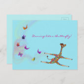 Rainbow Gymnastics von Happy Juul Company Postkarte (Vorne/Hinten)