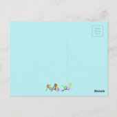 Rainbow Gymnastics von Happy Juul Company Postkarte (Rückseite)