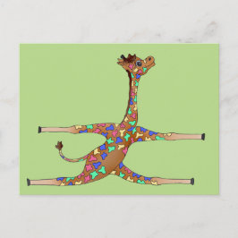 Rainbow Gymnastics von Happy Juul Company Postkarte