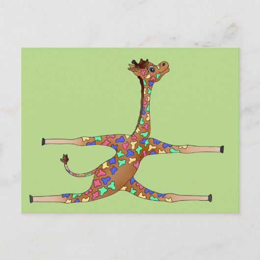Rainbow Gymnastics von Happy Juul Company Postkarte (Vorderseite)