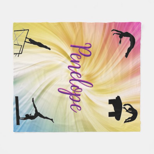 Rainbow Gymnastik Fleecedecke (Vorderseite (Horizontal))