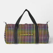 Rainbow-Hahnentrittmuster-Muster Duffle Bag (Vorderseite)