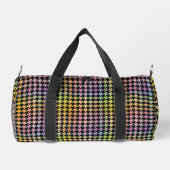 Rainbow-Hahnentrittmuster-Muster Duffle Bag (Rückseite)