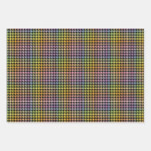 Rainbow-Hahnentrittmuster-Muster Geschenkpapier Set (Vorderseite)