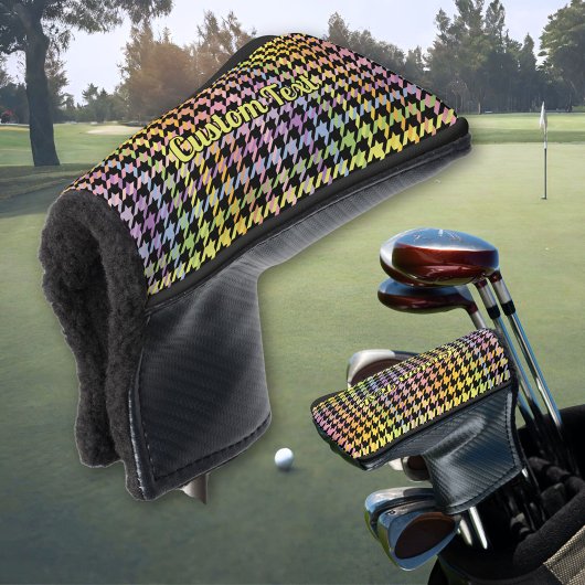 Rainbow-Hahnentrittmuster-Muster Golf Headcover