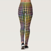 Rainbow-Hahnentrittmuster-Muster Leggings (Rückseite)