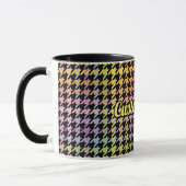 Rainbow-Hahnentrittmuster-Muster Tasse (Links)