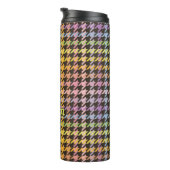 Rainbow-Hahnentrittmuster-Muster Thermosbecher (Nach rechts gedreht)