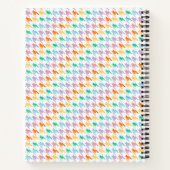 Rainbow-Hahnentrittmuster-Notebook Notizblock (Rückseite)