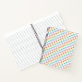 Rainbow-Hahnentrittmuster-Notebook Notizblock (Innenseite)
