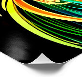 Rainbow Hair Dream. Poster (Ecke)