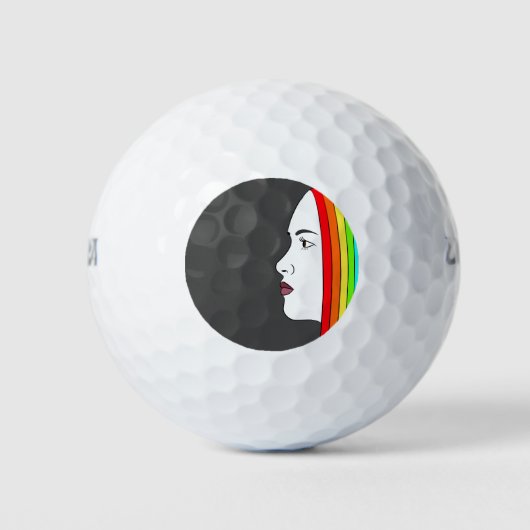 Rainbow Hair Golfball (Vorderseite)