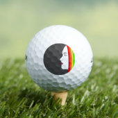Rainbow Hair Golfball (Insitu T-Shirt)
