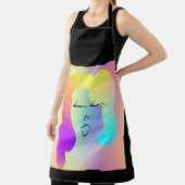 Rainbow Hair Küche Koch Baker Black Schürze (InSitu)