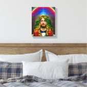 Rainbow Hair Man Man of Liebe Fantasy surreal LGBT Leinwanddruck (Insitu (Schlafzimmer))