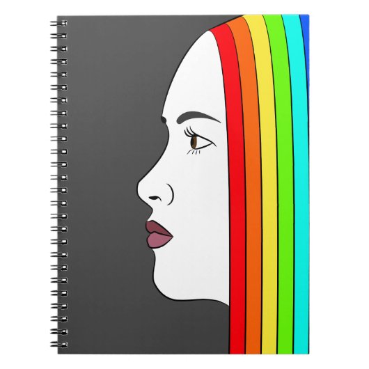 Rainbow Hair Notizblock (Vorderseite)