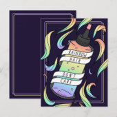 Rainbow Hair Pastel Dye Flasche Dark Girl Postkarte (Vorne/Hinten)