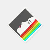 Rainbow Hair Serviette (Ecke)