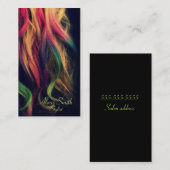 Rainbow Hair Stylist-Visitenkarten Visitenkarte (Vorne/Hinten)