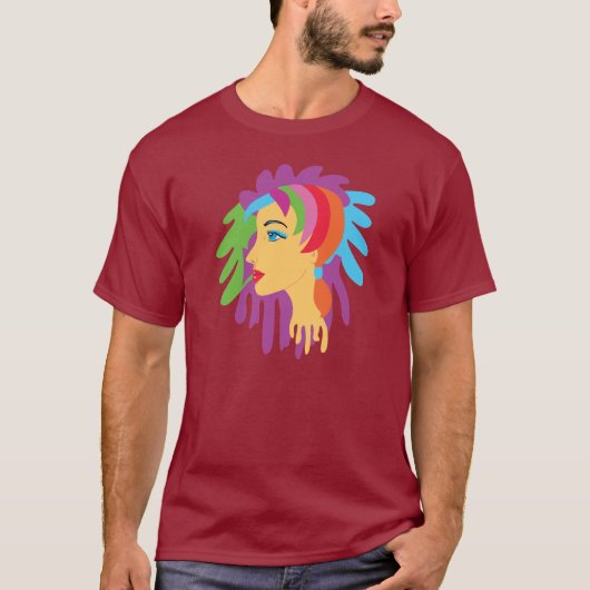 Rainbow Hair T-Shirt (Vorderseite)